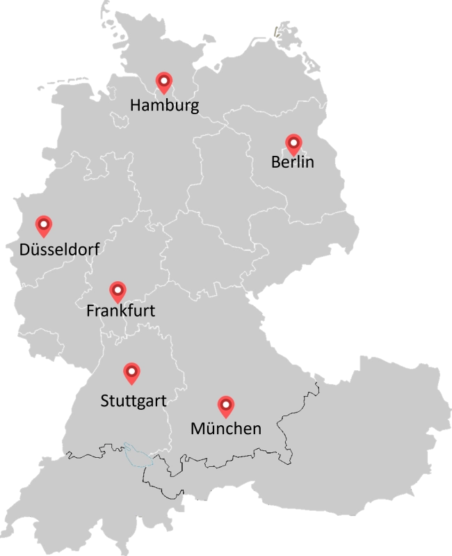 Locations of EY-Parthenon in Germany and other countries