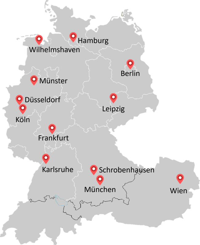 Locations of Sopra Steria in Germany and other countries