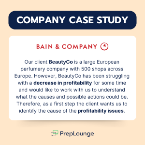 New Case by Bain & Company