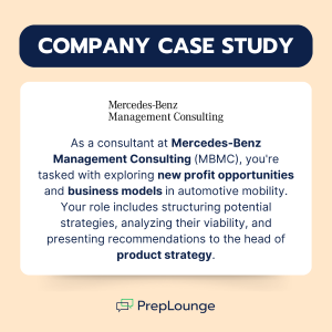 New Case by Mercedes-Benz Management Consulting