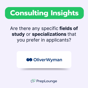 Oliver Wyman Fields of Study