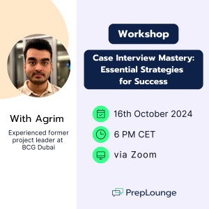 Agrim Workshop - Case Interview Mastery