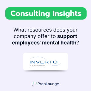 INVERTO: What resources does your company offer to support employees' mental health?