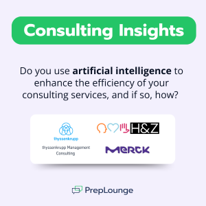 Do you use artificial intelligence to enhance the efficiency of your consulting services, and if so, how? 