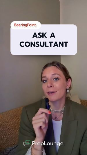 Ask a Consultant BearingPoint Wednesday