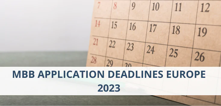 MBB Application Deadlines Europe 2023