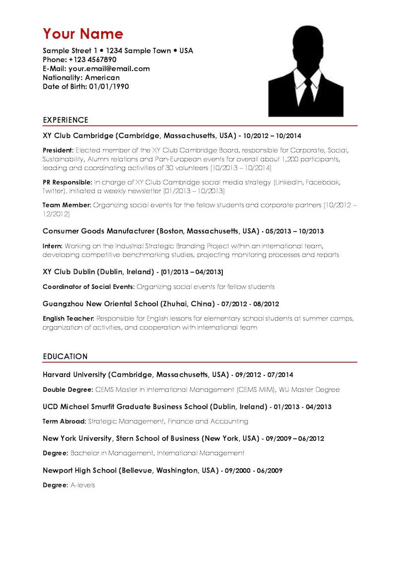 Consulting CV: Download your consulting resume template for free